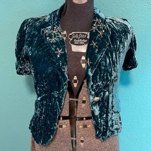 {dm bm} Crushed velvet top